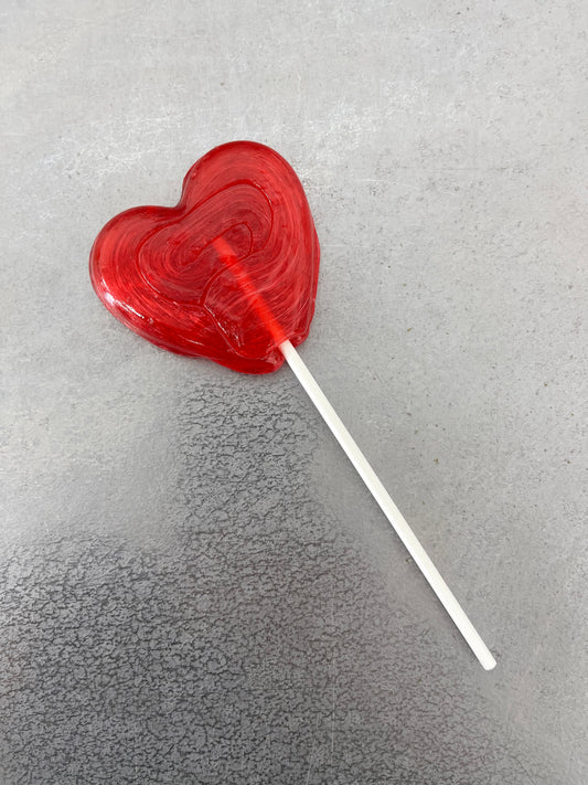 Red Love Heart Lollipop
