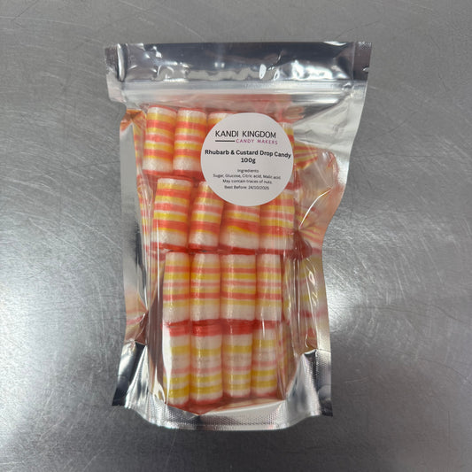 Rhubarb & Custard Ribbon Candy