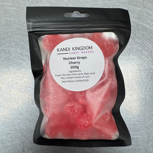 Nuclear Drops – Cherry Flavour The World’s Most Sour Candy. Handmade. Hardcore.