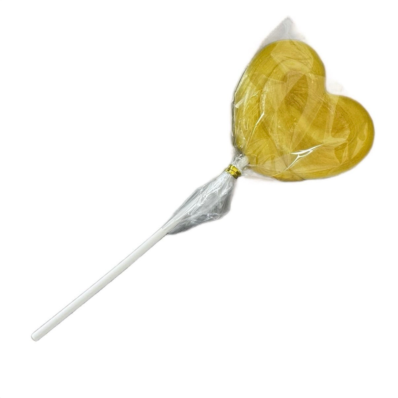 Yellow Love Heart Lollipop