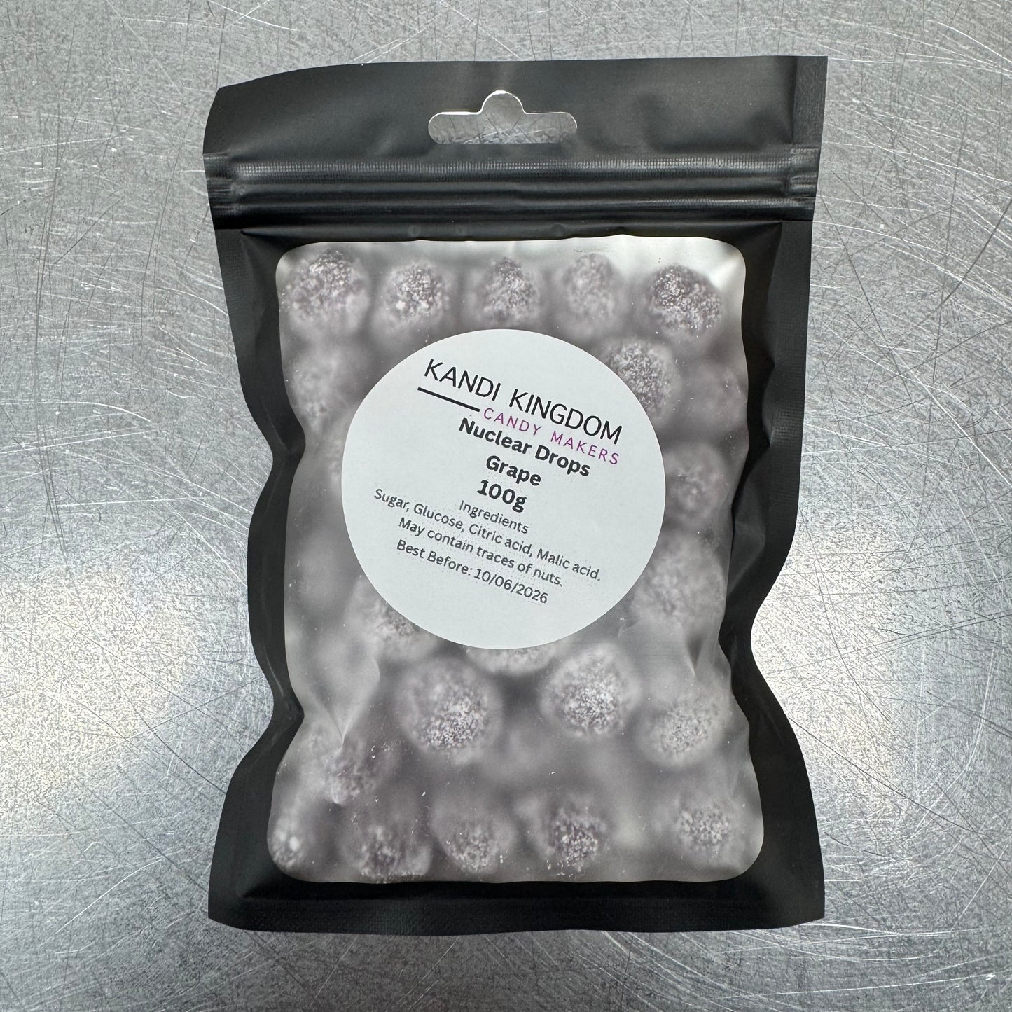 Nuclear Drops – Grape Flavour
The World’s Most Sour Candy. Handmade. Hardcore.