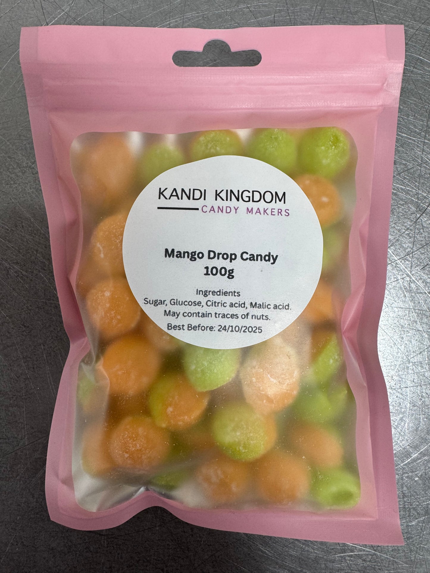 Mango drop candy